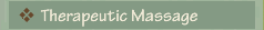 THERAPEUTIC MASSAGE